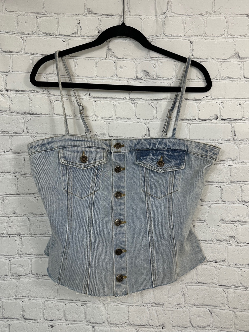 Herringstones denim corset size large